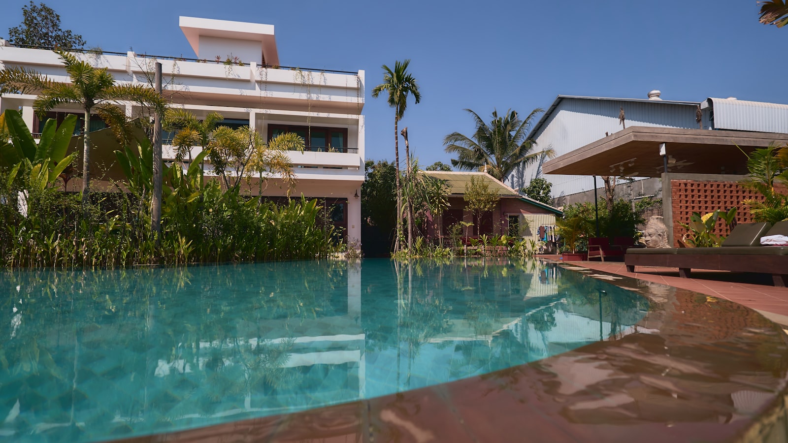 Swimming pool deck at Austin Aurus Wakad