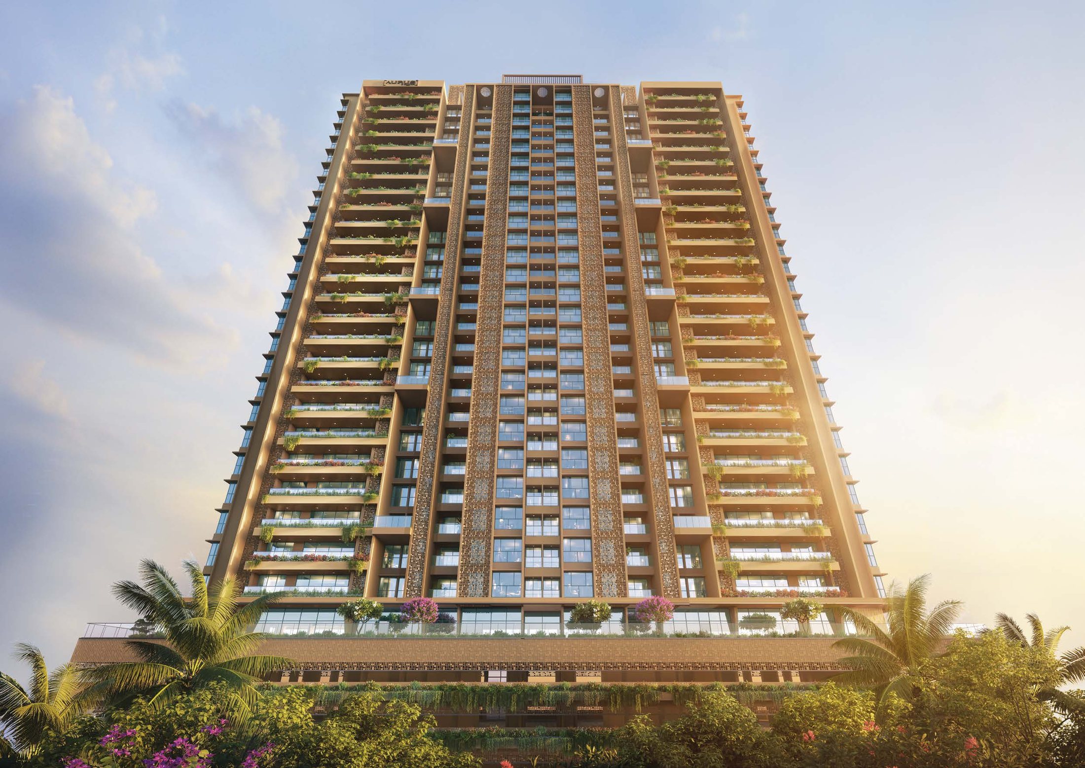 Tower elevation of Austin Aurus Wakad, Pune — artistic impression
